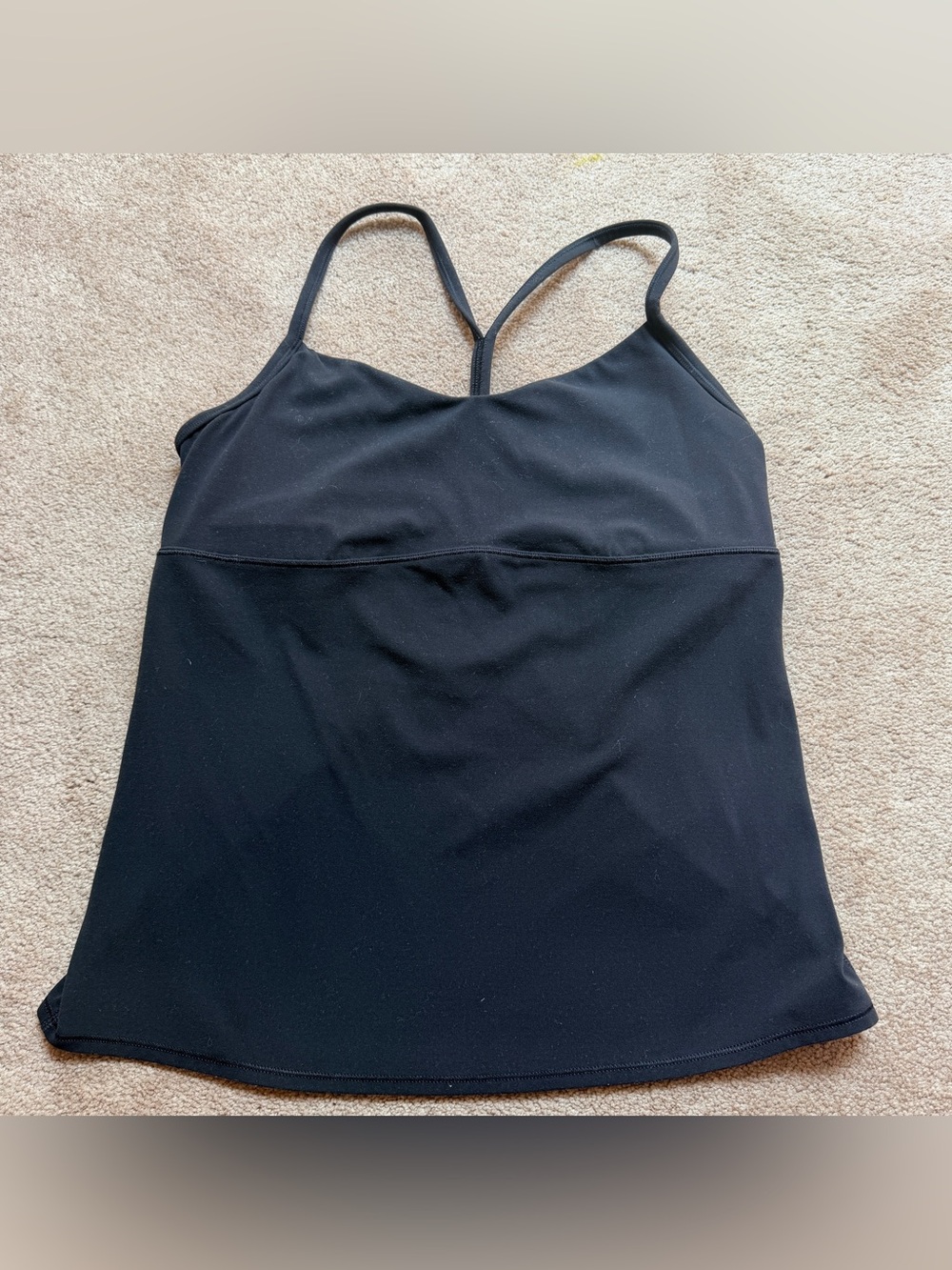 Athleta Black Sports bra tank top Size Medium